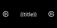 Stream Deck + custom layout with the title in the middle, and an image either side.